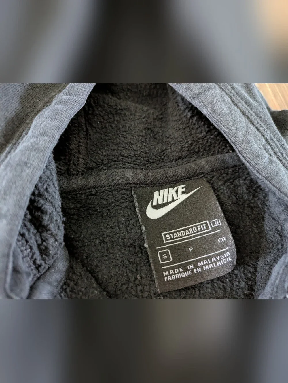 Nike Black Full Zip Long Sleeve Hooded Embroidered Jacket‎ Youth Small